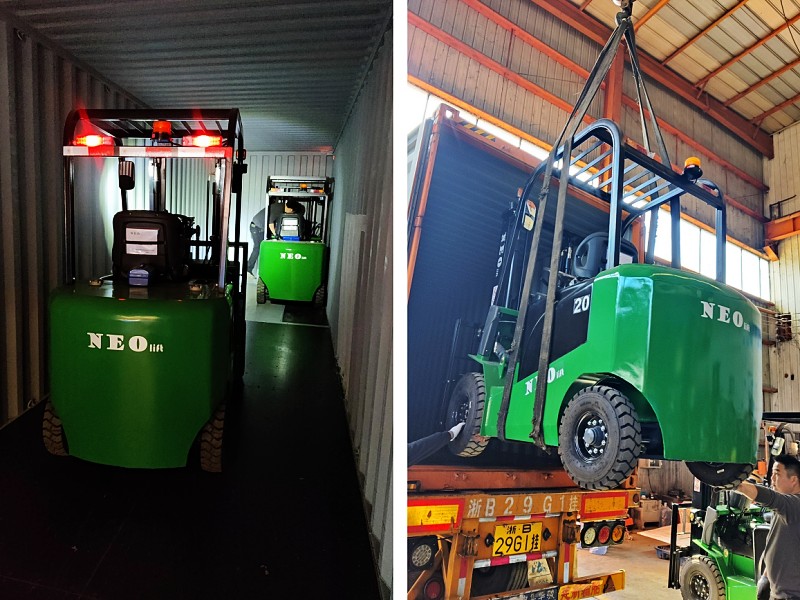 Stivuitoarele electrice NEOlift au pornit spre Antigua, dând putere unei logistici eficiente