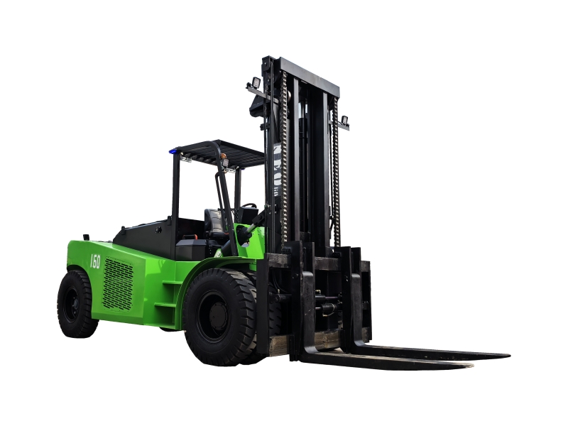 NEO FORKLIFT heavy-duty electric forklift truck in a steel coil yard, ready for multi-shift lifting duty NEO FORKLIFT heavy-duty electric forklift truck in a steel coil yard, ready for multi-shift lifting duty